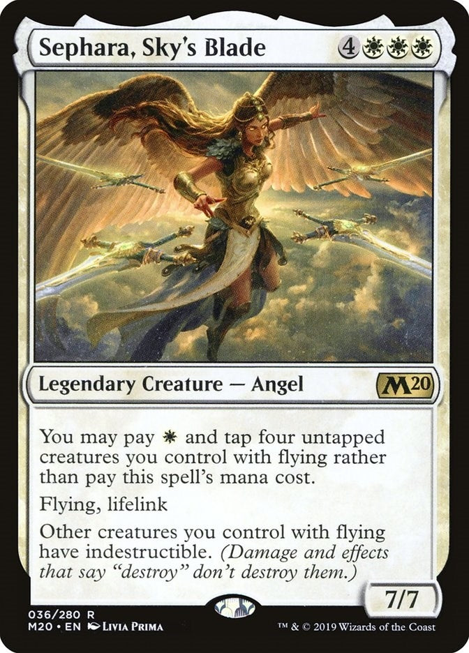 Sephara, Sky's Blade (36) (Core Set 2020)