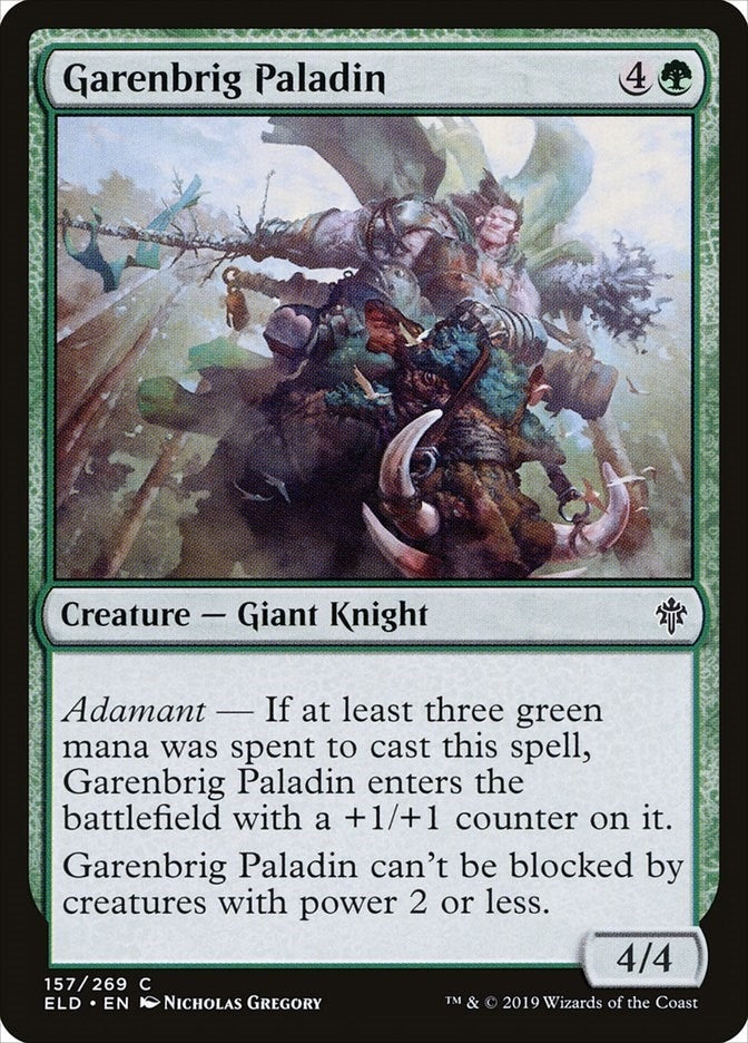 Garenbrig Paladin (157) (Throne of Eldraine)
