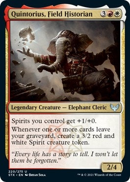 Quintorius, Field Historian (220) (Strixhaven: School of Mages)