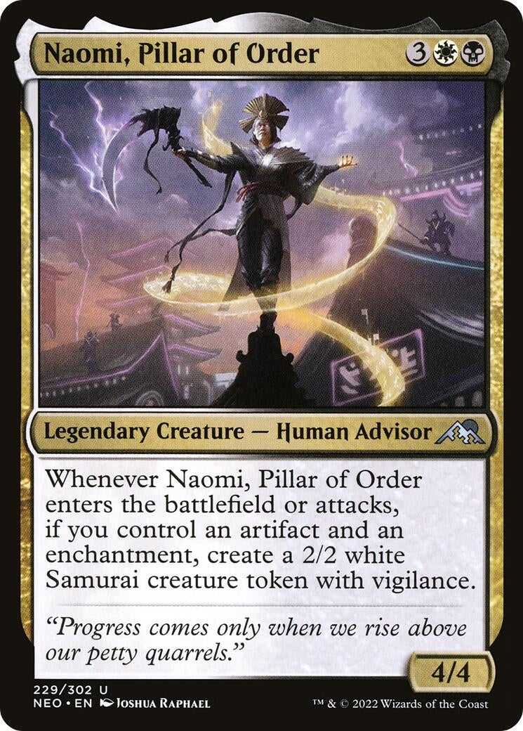 Naomi, Pillar of Order (229) (Kamigawa: Neon Dynasty)