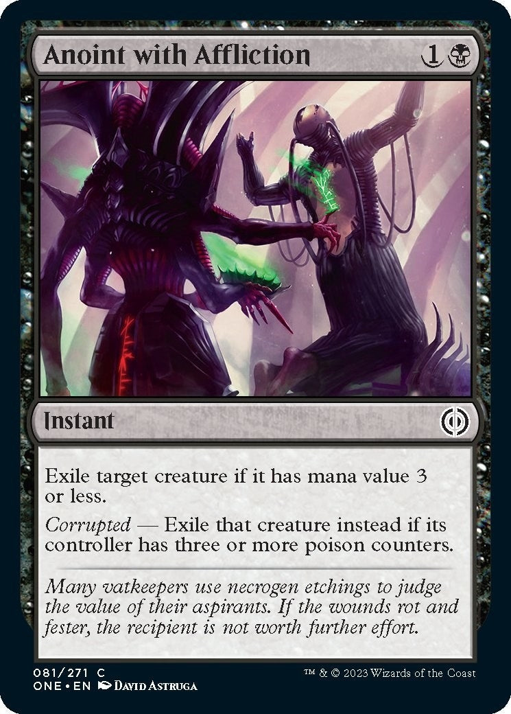 Anoint with Affliction (81) (Phyrexia: All Will Be One)
