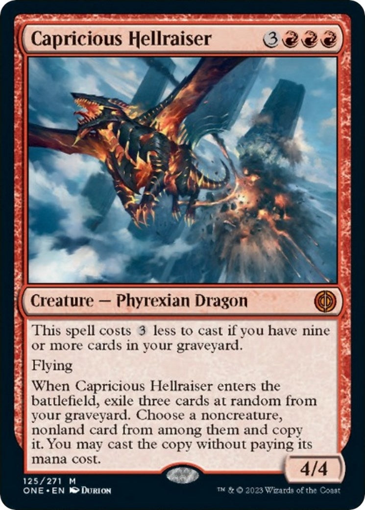 Capricious Hellraiser (125) (Phyrexia: All Will Be One)