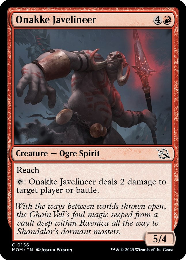 Onakke Javelineer (156) (March of the Machine)