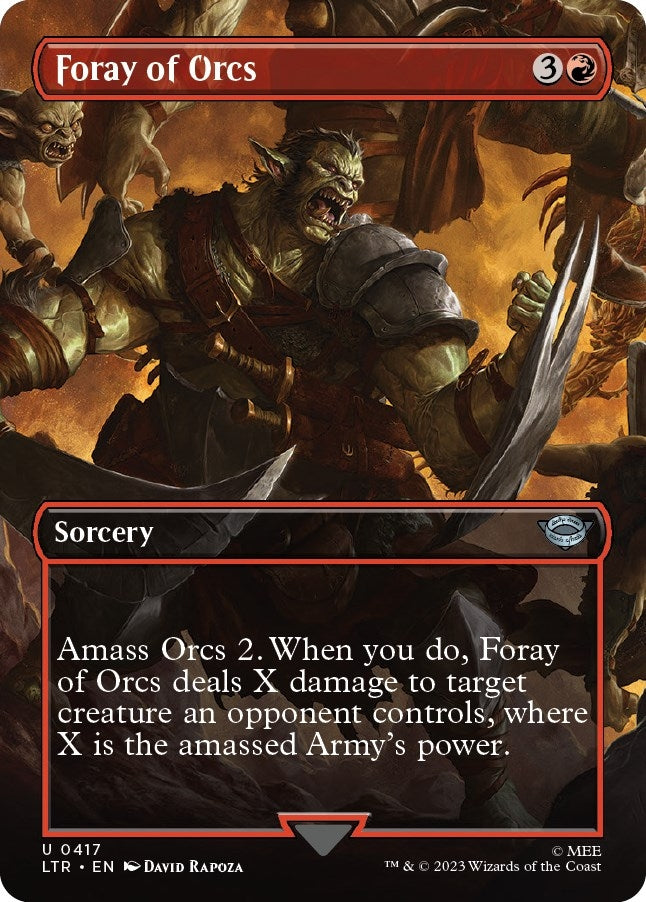 Foray of Orcs (Borderless) (417) (Universes Beyond: The Lord of the Rings: Tales of Middle-earth)