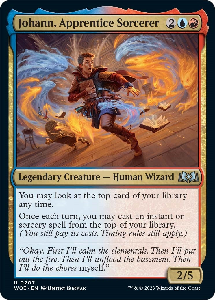 Johann, Apprentice Sorcerer (207) (Wilds of Eldraine)