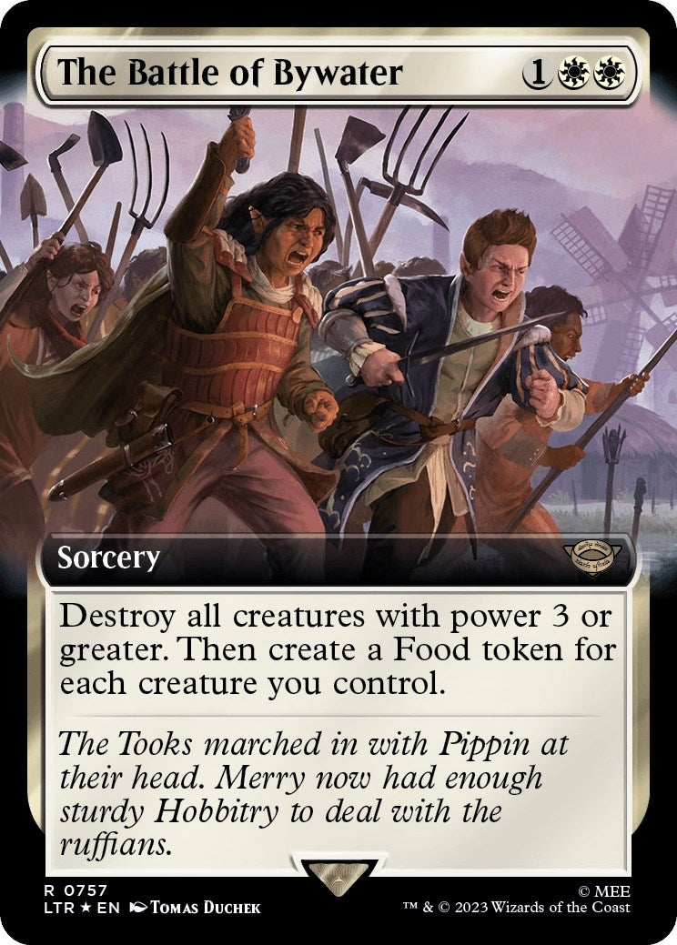 The Battle of Bywater (Extended Art) (Surge Foil) (757) (Universes Beyond: The Lord of the Rings: Tales of Middle-earth)