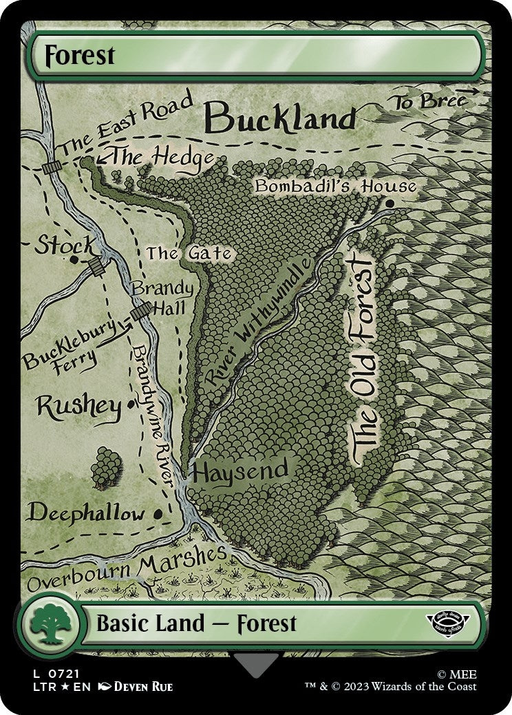 Forest (0721) (Surge Foil) (721) (Universes Beyond: The Lord of the Rings: Tales of Middle-earth)