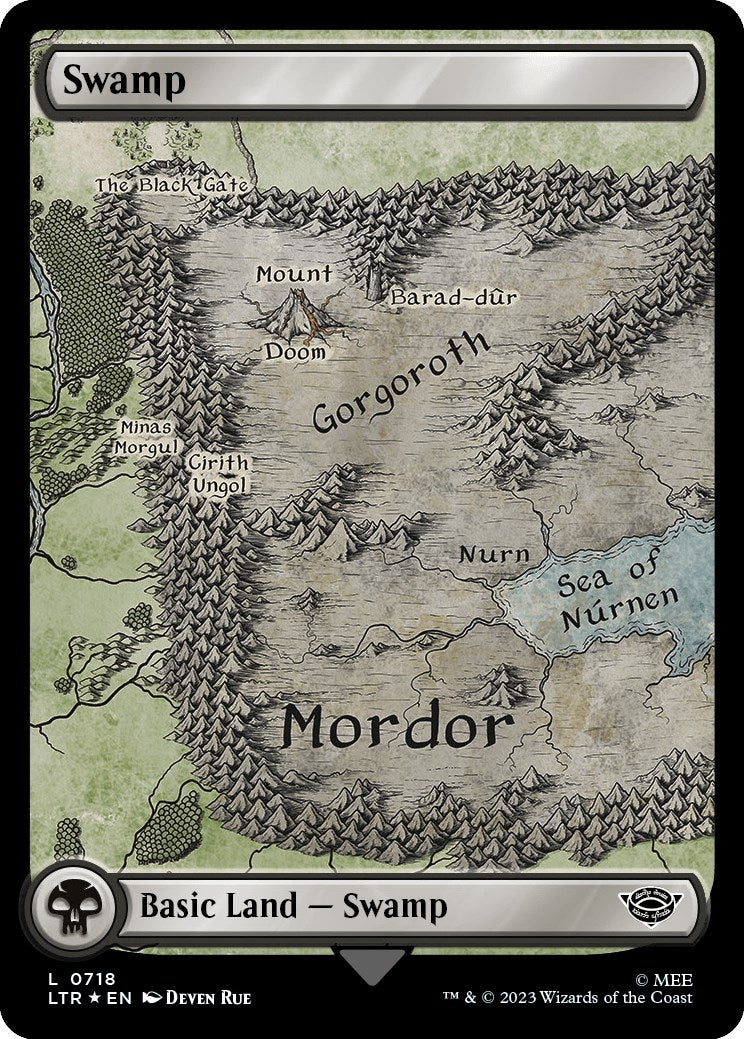 Swamp (0718) (Surge Foil) (718) (Universes Beyond: The Lord of the Rings: Tales of Middle-earth)