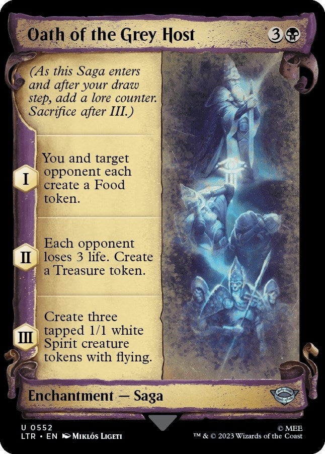 Oath of the Grey Host (Showcase Scrolls) (552) (Universes Beyond: The Lord of the Rings: Tales of Middle-earth)