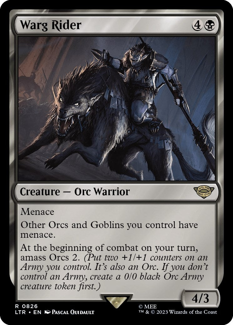 Warg Rider (826) (Universes Beyond: The Lord of the Rings: Tales of Middle-earth)