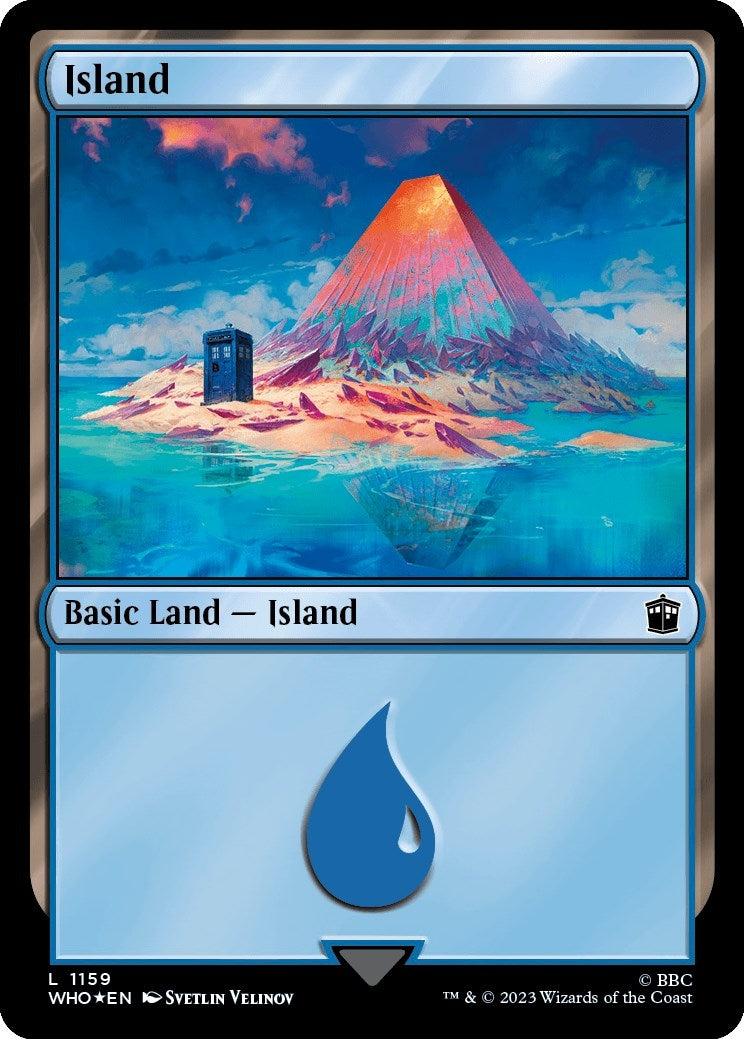 Island (1159) (Surge Foil) (1159) (Universes Beyond: Doctor Who)