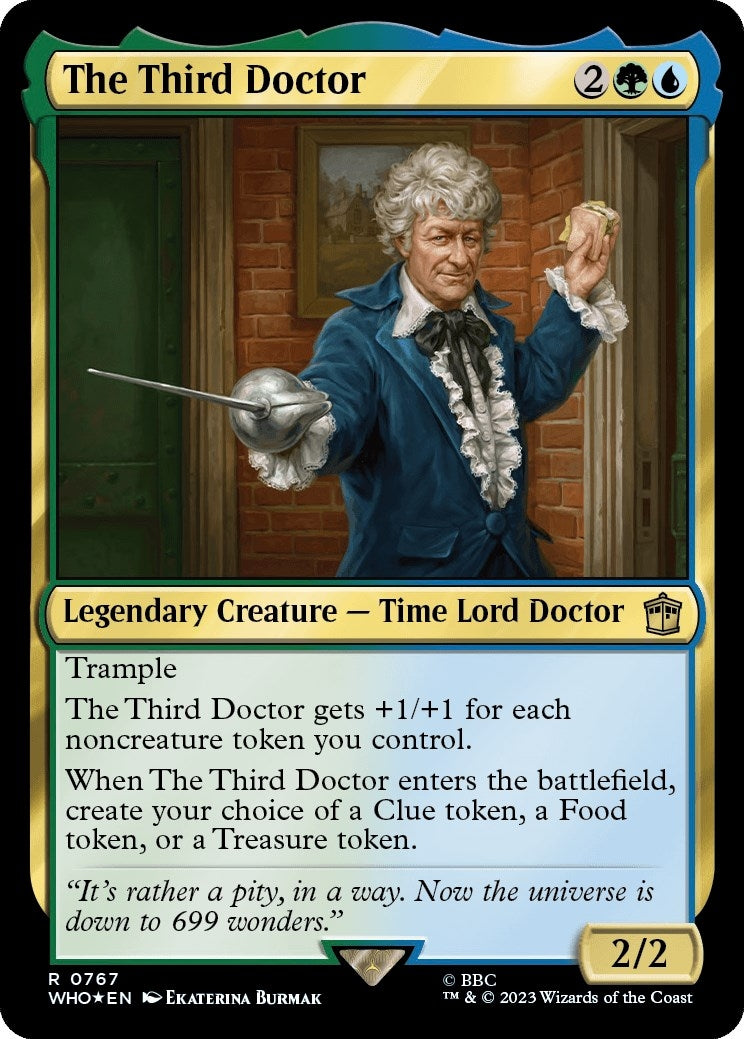 The Third Doctor (Surge Foil) (767) (Universes Beyond: Doctor Who)