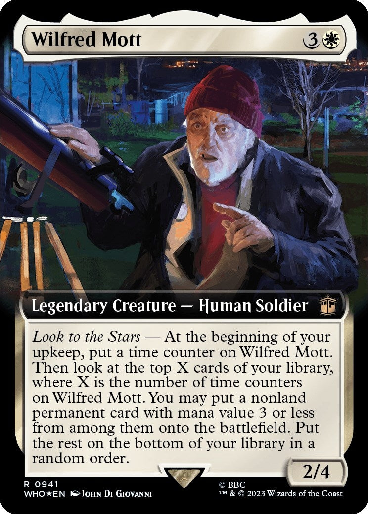 Wilfred Mott (Extended Art) (Surge Foil) (941) (Universes Beyond: Doctor Who)