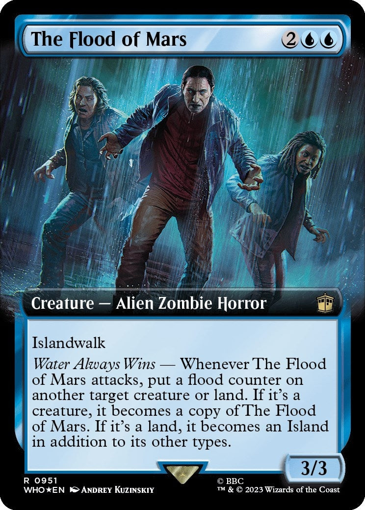 The Flood of Mars (Extended Art) (Surge Foil) (951) (Universes Beyond: Doctor Who)
