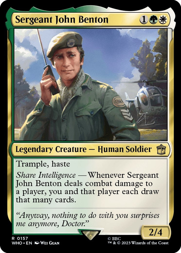 Sergeant John Benton (157) (Universes Beyond: Doctor Who)