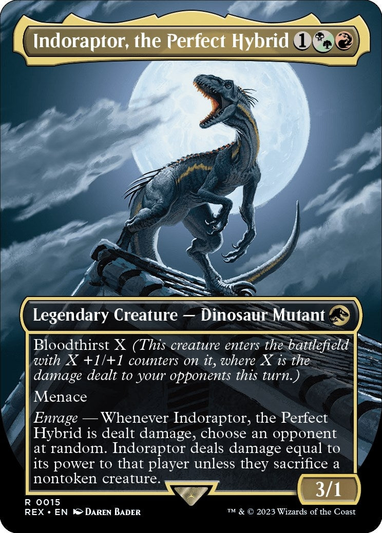 Indoraptor, the Perfect Hybrid (Borderless) (15) (Universes Beyond: Jurassic World Collection)