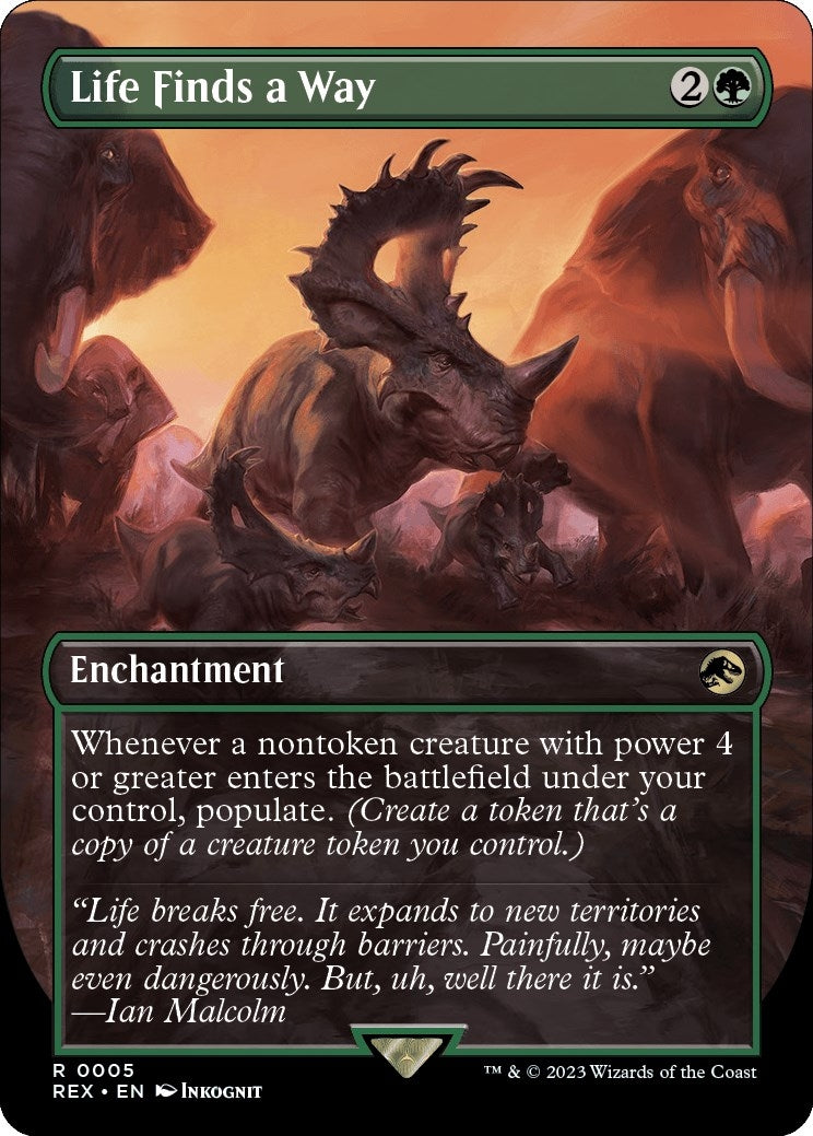 Life Finds a Way (Borderless) (5) (Universes Beyond: Jurassic World Collection)