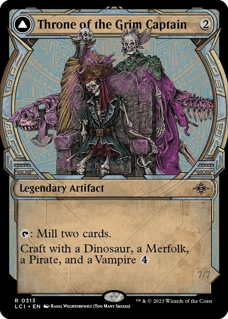 Throne of the Grim Captain (Showcase) (313) (The Lost Caverns of Ixalan)
