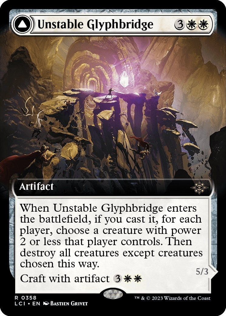 Unstable Glyphbridge (Extended Art) (358) (The Lost Caverns of Ixalan)