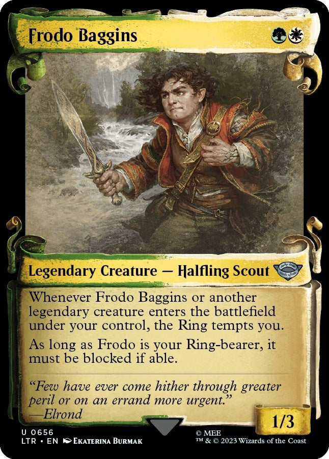 Frodo Baggins (Showcase Scrolls) (656) (Universes Beyond: The Lord of the Rings: Tales of Middle-earth)