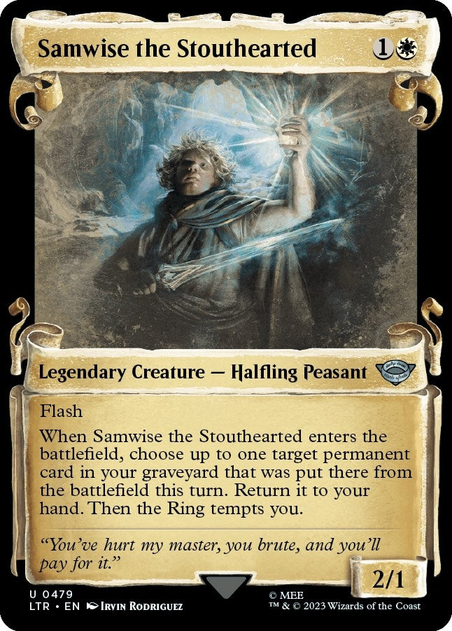 Samwise the Stouthearted (Showcase Scrolls) (479) (Universes Beyond: The Lord of the Rings: Tales of Middle-earth)