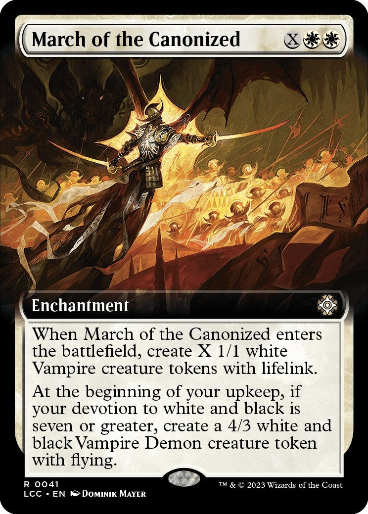 March of the Canonized (Extended Art) (41) (Commander: The Lost Caverns of Ixalan)