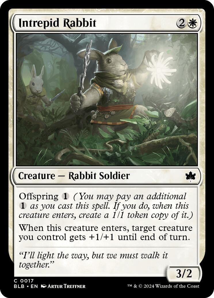 Intrepid Rabbit (17) (Bloomburrow)