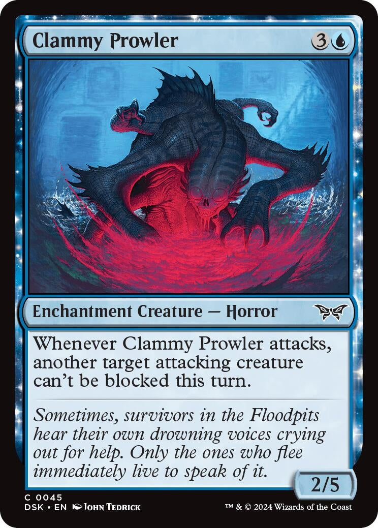 Clammy Prowler (45) (Duskmourn: House of Horror)