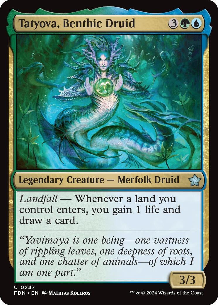 Tatyova, Benthic Druid (247) (Foundations)