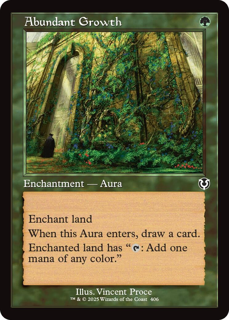 Abundant Growth (Retro Frame) (406) (Innistrad Remastered)
