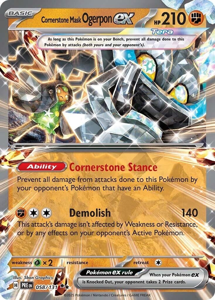 Cornerstone Mask Ogerpon ex (058/131)