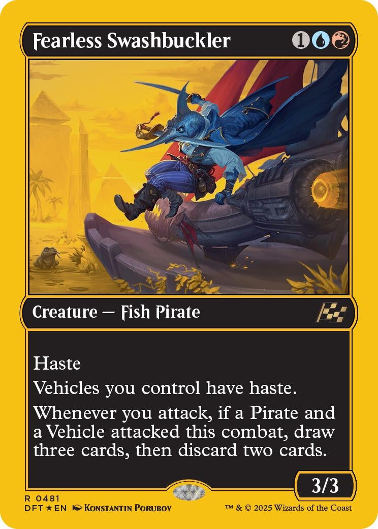 Fearless Swashbuckler (First-Place Foil) (481) (Aetherdrift)