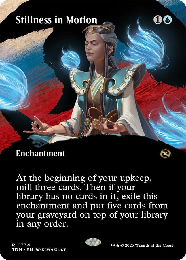 Stillness in Motion (Borderless) (334) (Tarkir: Dragonstorm)