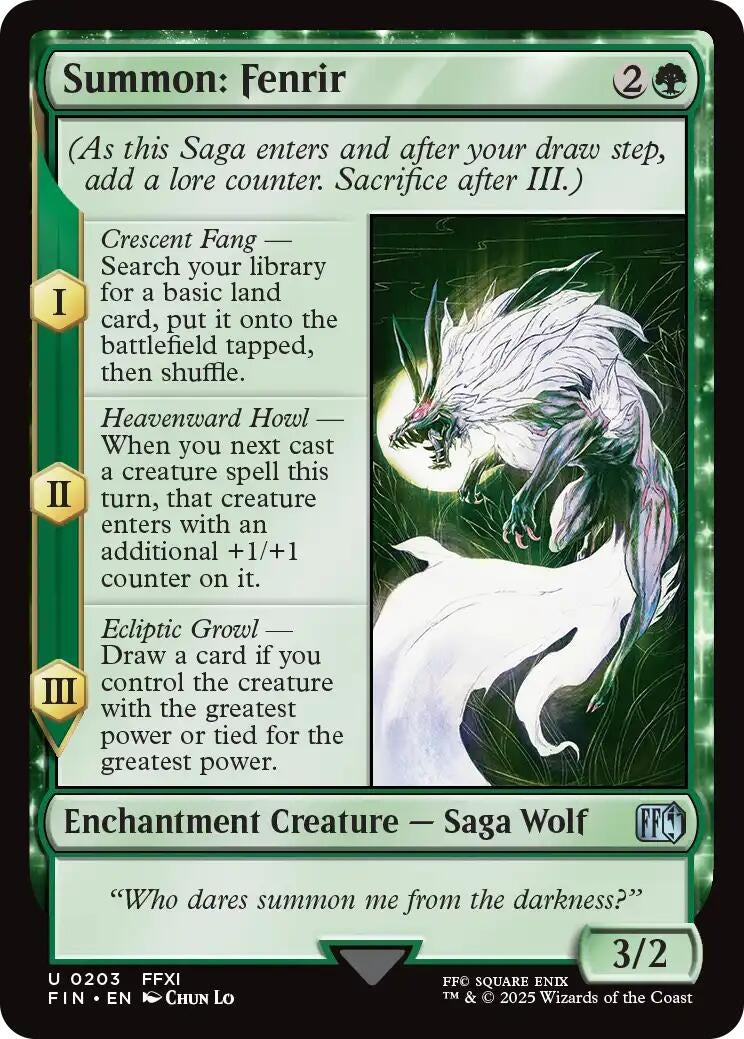 Summon: Fenrir (203) (FINAL FANTASY)