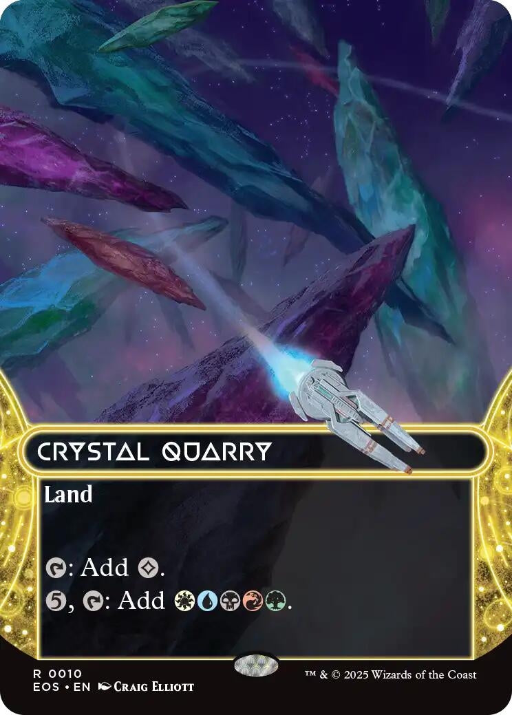 Crystal Quarry (0010) (Borderless) (10) (Edge of Eternities: Stellar Sights)