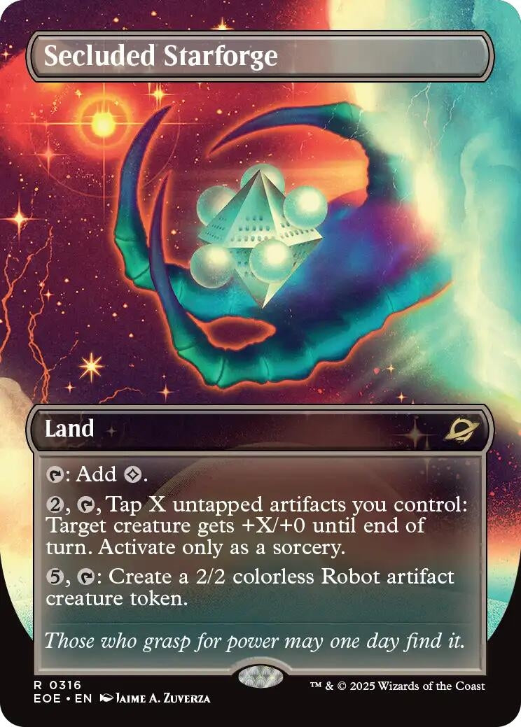 Secluded Starforge (Borderless) (316) (Edge of Eternities)