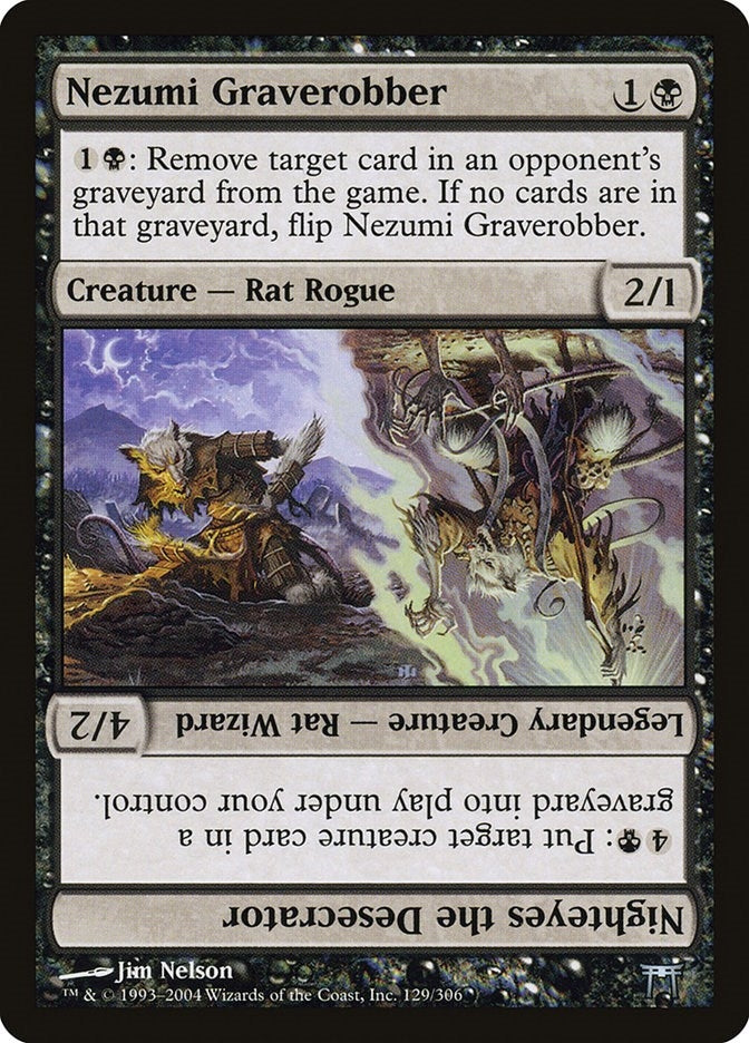 Nezumi Graverobber // Nighteyes the Desecrator (129) (Champions of Kamigawa)
