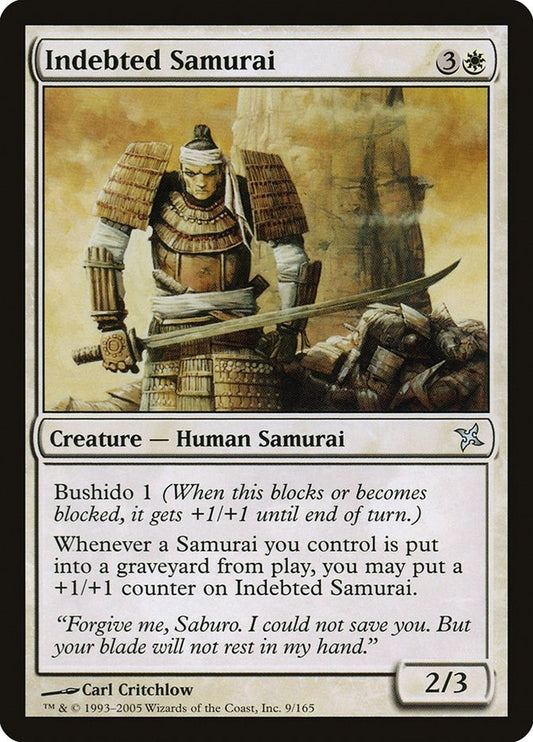 Indebted Samurai (9) (Betrayers of Kamigawa)