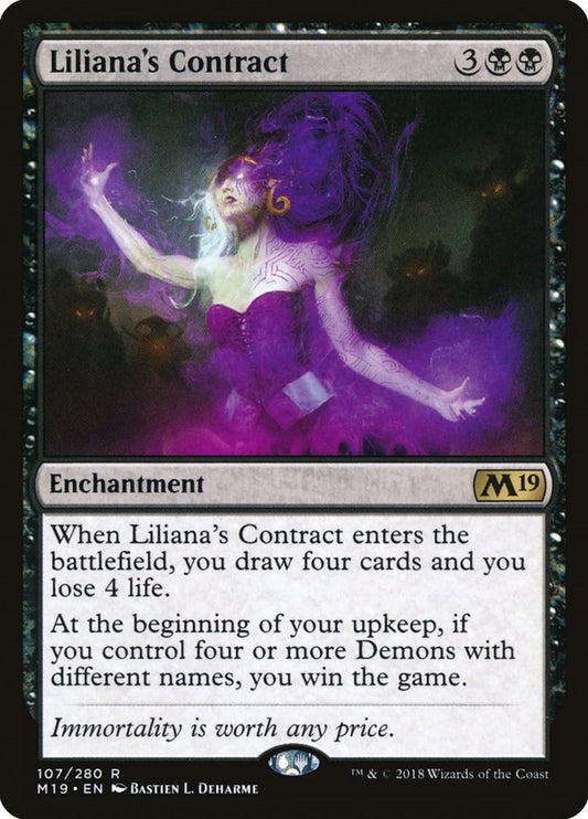 Liliana's Contract (107) (Core Set 2019)