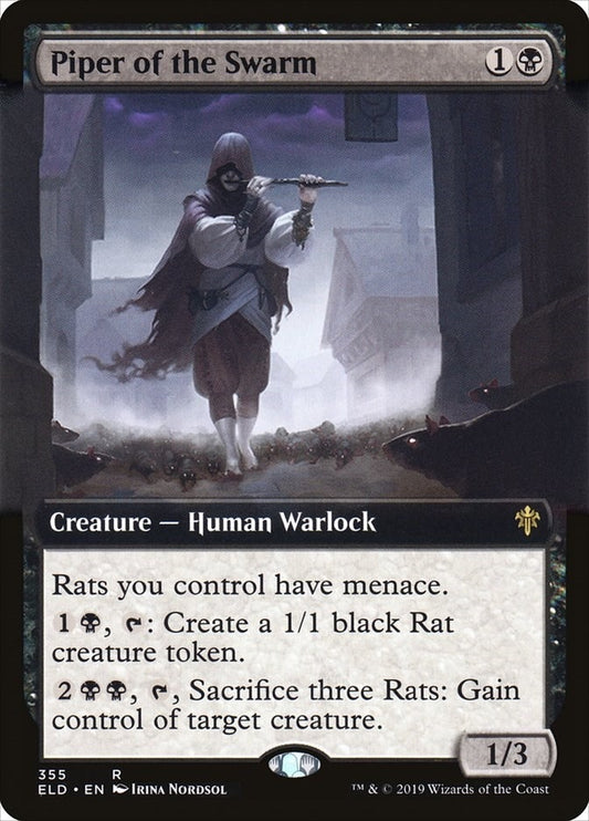 Piper of the Swarm (Extended Art) (355) (Throne of Eldraine)