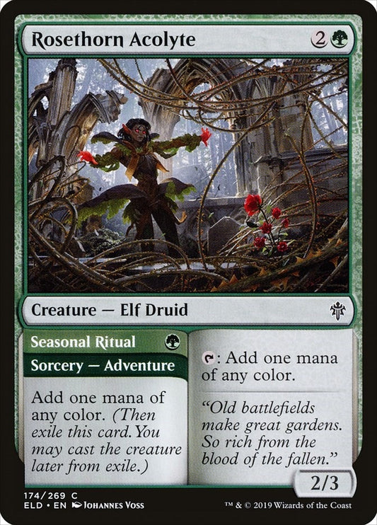 Rosethorn Acolyte (174) (Throne of Eldraine)