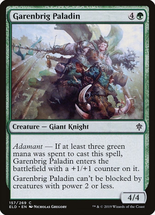 Garenbrig Paladin (157) (Throne of Eldraine)