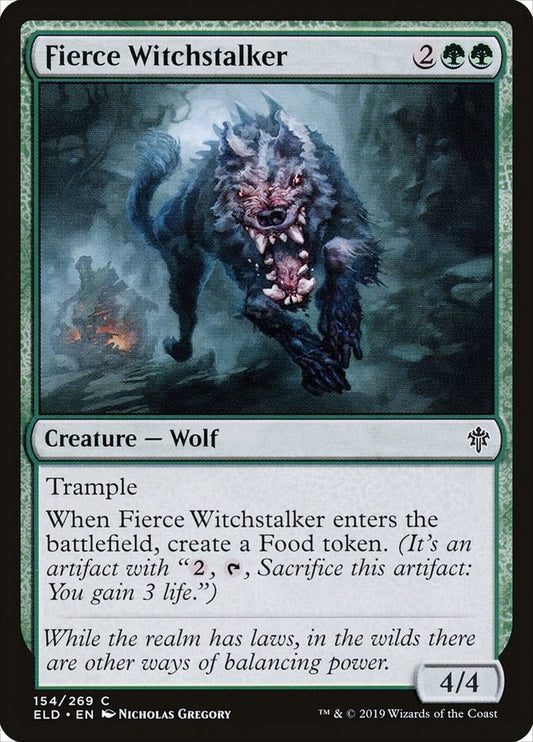 Fierce Witchstalker (154) (Throne of Eldraine)
