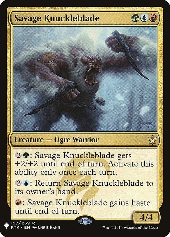 Savage Knuckleblade (197) (The List Reprints)