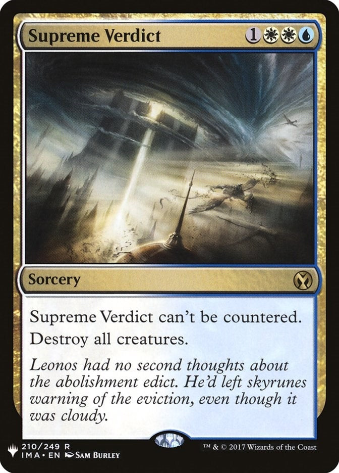 Supreme Verdict (210) (The List Reprints)