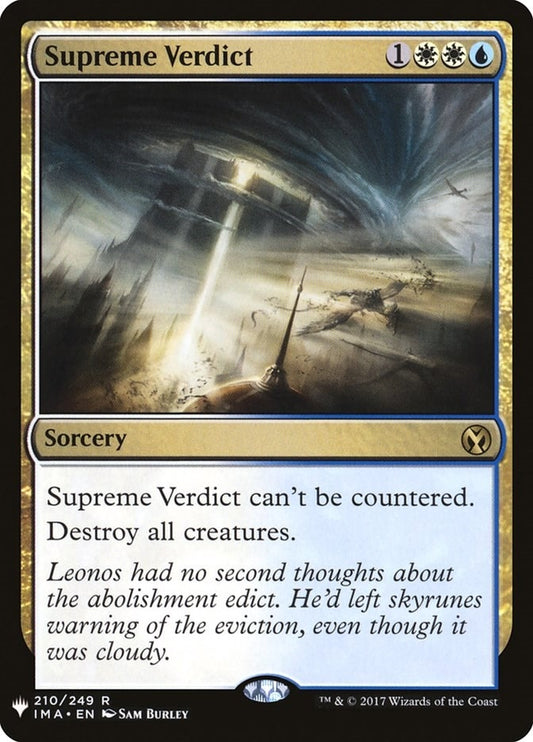 Supreme Verdict (210) (The List Reprints)