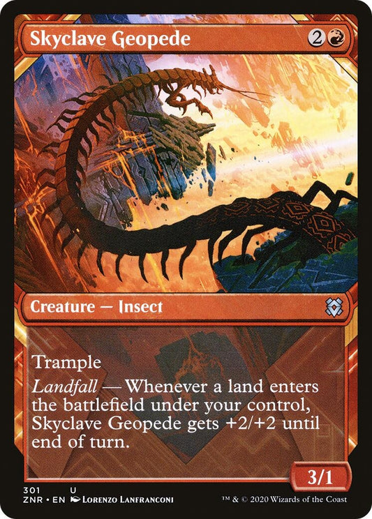 Skyclave Geopede (Showcase) (301) (Zendikar Rising)