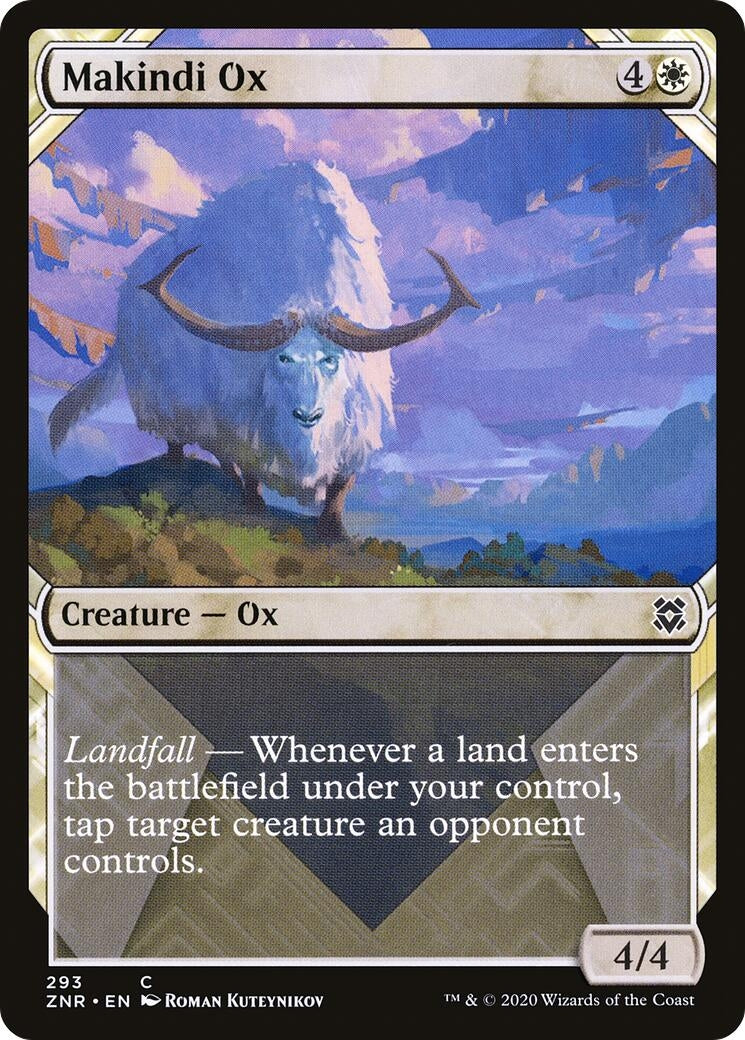 Makindi Ox (Showcase) (293) (Zendikar Rising)