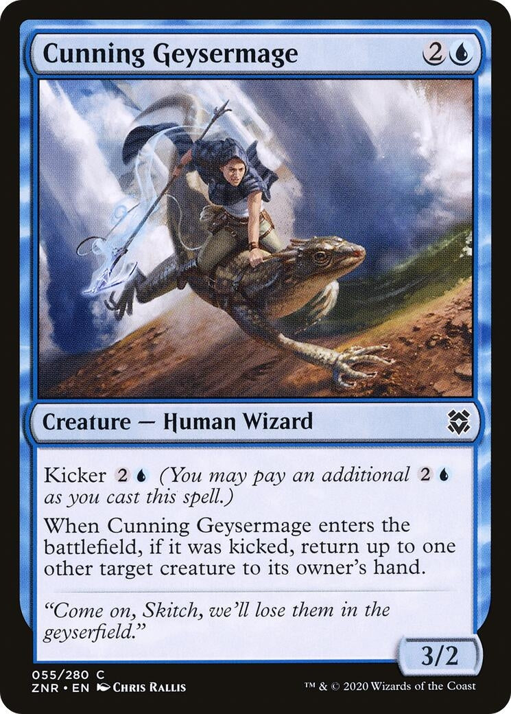 Cunning Geysermage (55) (Zendikar Rising)