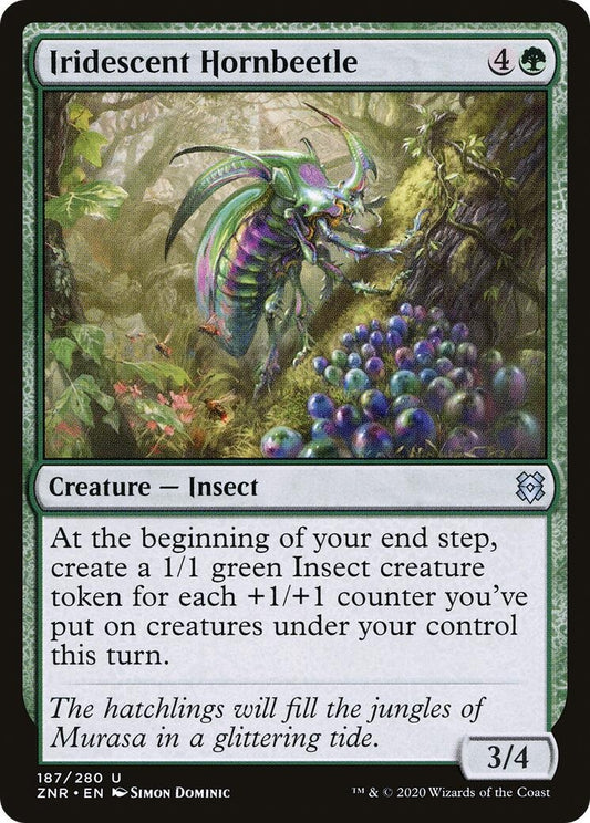 Iridescent Hornbeetle (187) (Zendikar Rising)